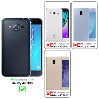 Samsung Galaxy J3 2016 Etui Cover Kæde (Brun)