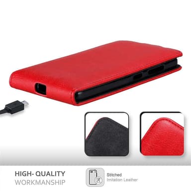 Nokia Lumia 650 Pungetui Flip Cover (Rød)