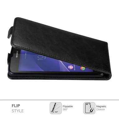 Sony Xperia T3 Pungetui Flip Cover (Sort)