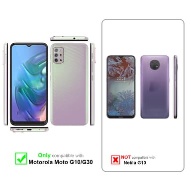 Motorola MOTO G10 / G30 Pungetui Cover Case (Blå)