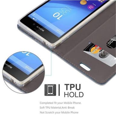 Sony Xperia M4 AQUA Pungetui Cover Case (Blå)