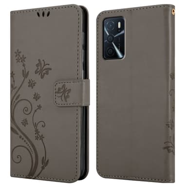 Oppo A16s / A54s Pungetui Cover Case (Grå)