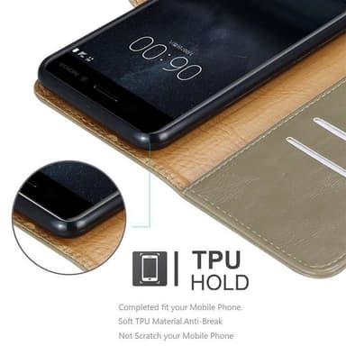 Cover Nokia 8 2017 Etui Case (Brun)