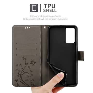 Oppo A16s / A54s Pungetui Cover Case (Grå)