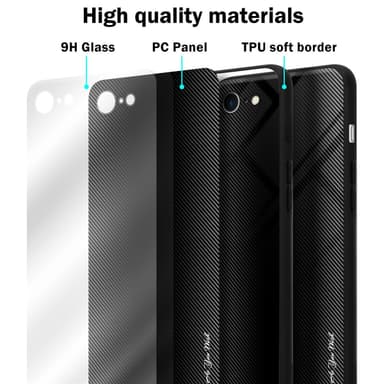 Cover iPhone 7 / 7S / 8 / SE 2020 Etui Case (Sort)