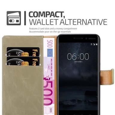 Cover Nokia 8 2017 Etui Case (Brun)