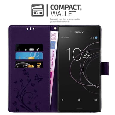 Sony Xperia XZ1 Pungetui Cover Case (Lilla)