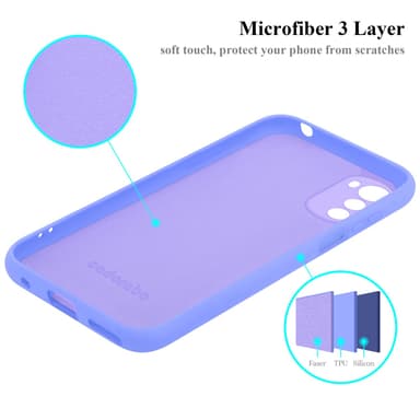 Motorola MOTO E32 4G / E32S Cover Etui Case (Lilla)