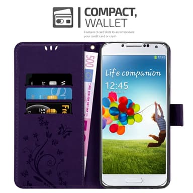 Samsung Galaxy S4 Pungetui Cover Case (Lilla)