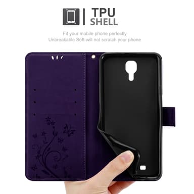 Samsung Galaxy S4 Pungetui Cover Case (Lilla)
