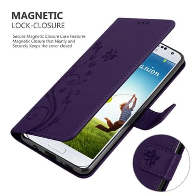 Samsung Galaxy S4 Pungetui Cover Case (Lilla)