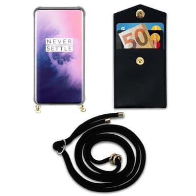 OnePlus 7 PRO Etui Cover Kæde (Sort)