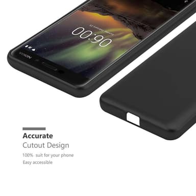 Nokia 6.1 Cover Etui Case (Sort)
