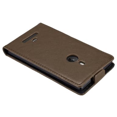 Nokia Lumia 925 Pungetui Flip Cover (Brun)