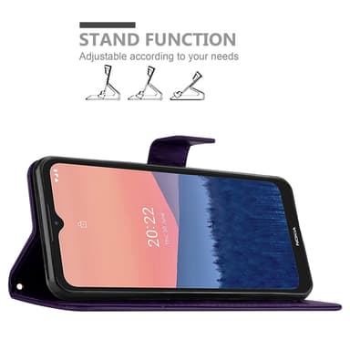 Nokia C21 Pungetui Cover Case (Lilla)