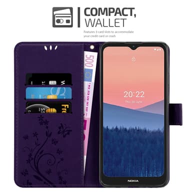 Nokia C21 Pungetui Cover Case (Lilla)