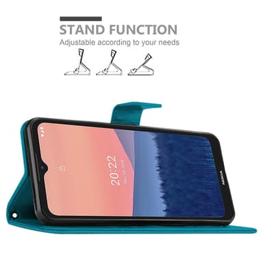 Nokia C21 Pungetui Cover Case (Blå)
