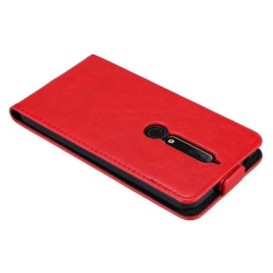 Nokia 6.1 Pungetui Flip Cover (Rød)