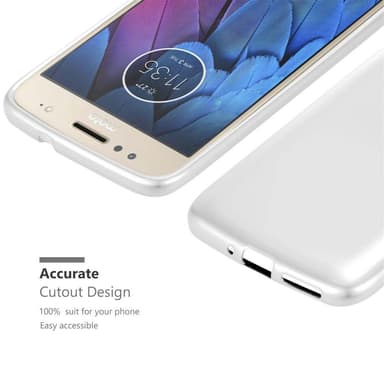 Motorola MOTO G5S Cover Etui Case (Sølv)
