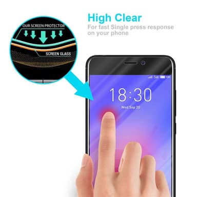 MEIZU M6 Skærmbeskytter Beskyttelsesglas