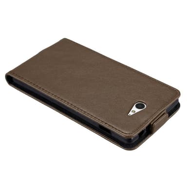 Sony Xperia M2 / M2 AQUA Pungetui Flip Cover (Brun)
