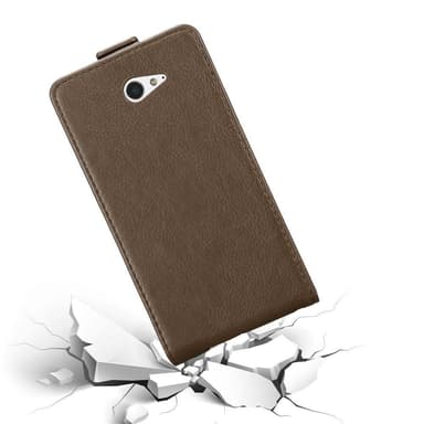 Sony Xperia M2 / M2 AQUA Pungetui Flip Cover (Brun)