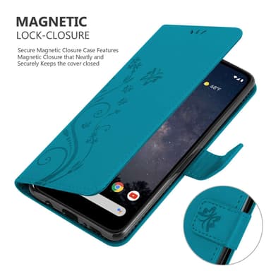Google PIXEL 4A Pungetui Cover Case (Blå)