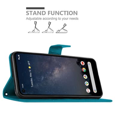 Google PIXEL 4A Pungetui Cover Case (Blå)