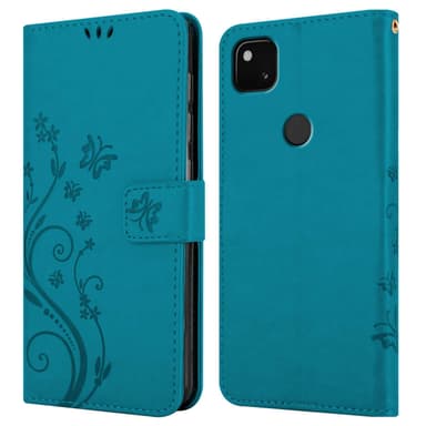Google PIXEL 4A Pungetui Cover Case (Blå)