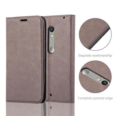 Motorola MOTO X PLAY Cover Etui Case (Brun)