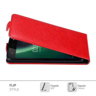 Nokia 2 2017 Pungetui Flip Cover (Rød)