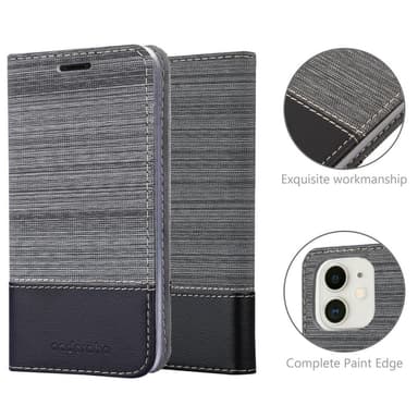 iPhone 12 MINI Pungetui Cover Case (Grå)