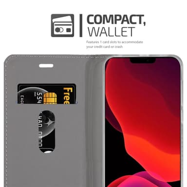 iPhone 12 MINI Pungetui Cover Case (Grå)