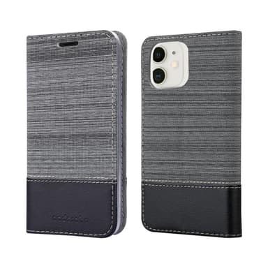 iPhone 12 MINI Pungetui Cover Case (Grå)