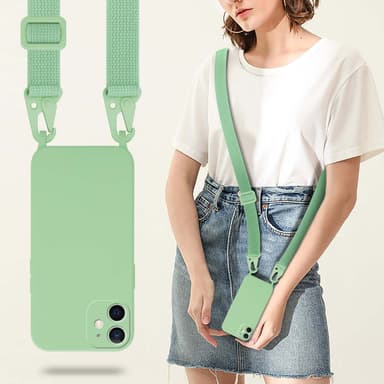 iPhone 12 MINI Etui Cover Kæde (Grøn)