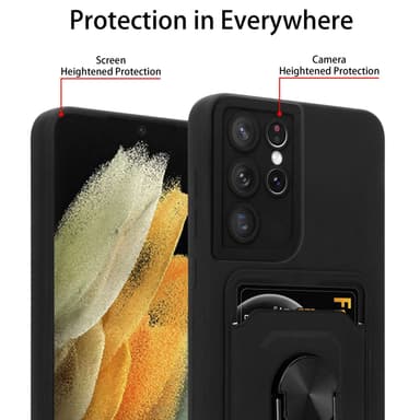 Samsung Galaxy S21 ULTRA Etui Kæde Cover(Sort)