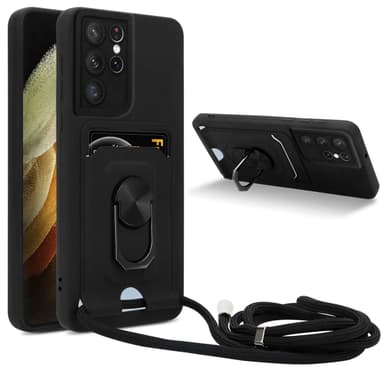 Samsung Galaxy S21 ULTRA Etui Kæde Cover(Sort)