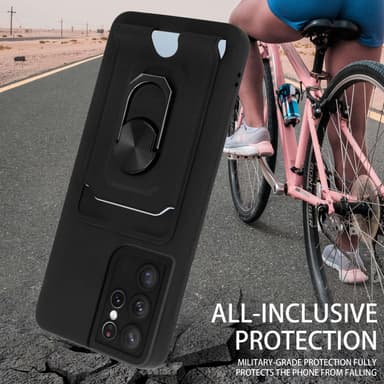 Samsung Galaxy S21 ULTRA Etui Kæde Cover(Sort)