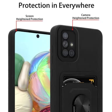 Samsung Galaxy A51 5G Etui Kæde Cover(Sort)