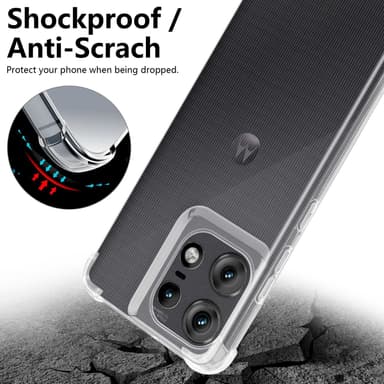 Motorola Moto Edge 50 Pro Cover TPU Etui (Gennemsigtig)