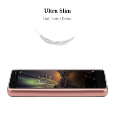 Nokia 6.1 Cover Etui Case (Lyserød)