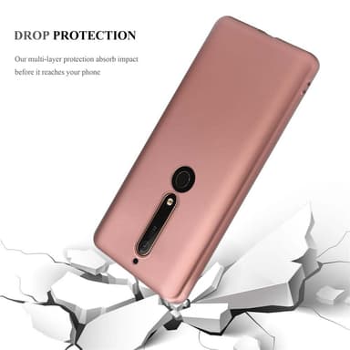Nokia 6.1 Cover Etui Case (Lyserød)