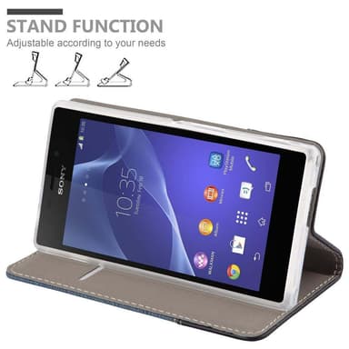 Sony Xperia M2 / M2 AQUA Pungetui Cover Case (Blå)