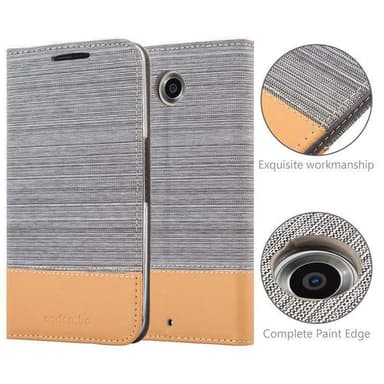 Motorola Google NEXUS 6 Pungetui Cover Case (Grå)