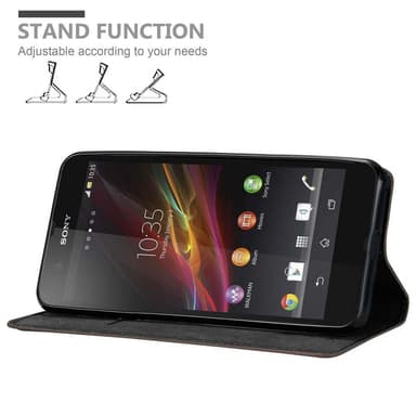 Sony Xperia Z Cover Etui Case (Brun)
