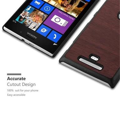 Nokia Lumia 925 Etui Case Cover (Brun)
