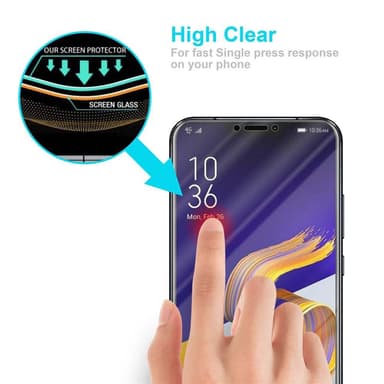 Asus ZenFone 5Z Skærmbeskytter Beskyttelsesglas