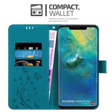 Huawei MATE 20 PRO Pungetui Cover Case (Blå)