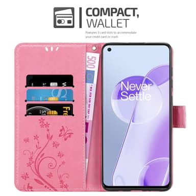 OnePlus 9RT 5G Pungetui Cover Case (Lyserød)