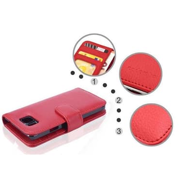 Samsung Galaxy ALPHA Pungetui Cover (Rød)